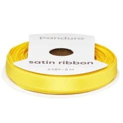 Panduro Hobby Gult satinband – 12 mm brett och 8 meter långt