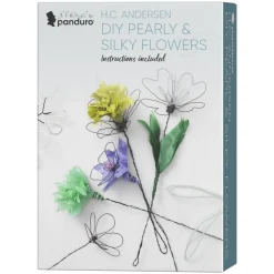Panduro Hobby H.C. Andersen DIY Pearly & Silky Flowers – skapa vackra metallblommor | Metalltråd