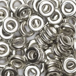Panduro Jewellery Heishi-pärlor i rör – silvermetallic heishis, Ø6 mm (hårda)