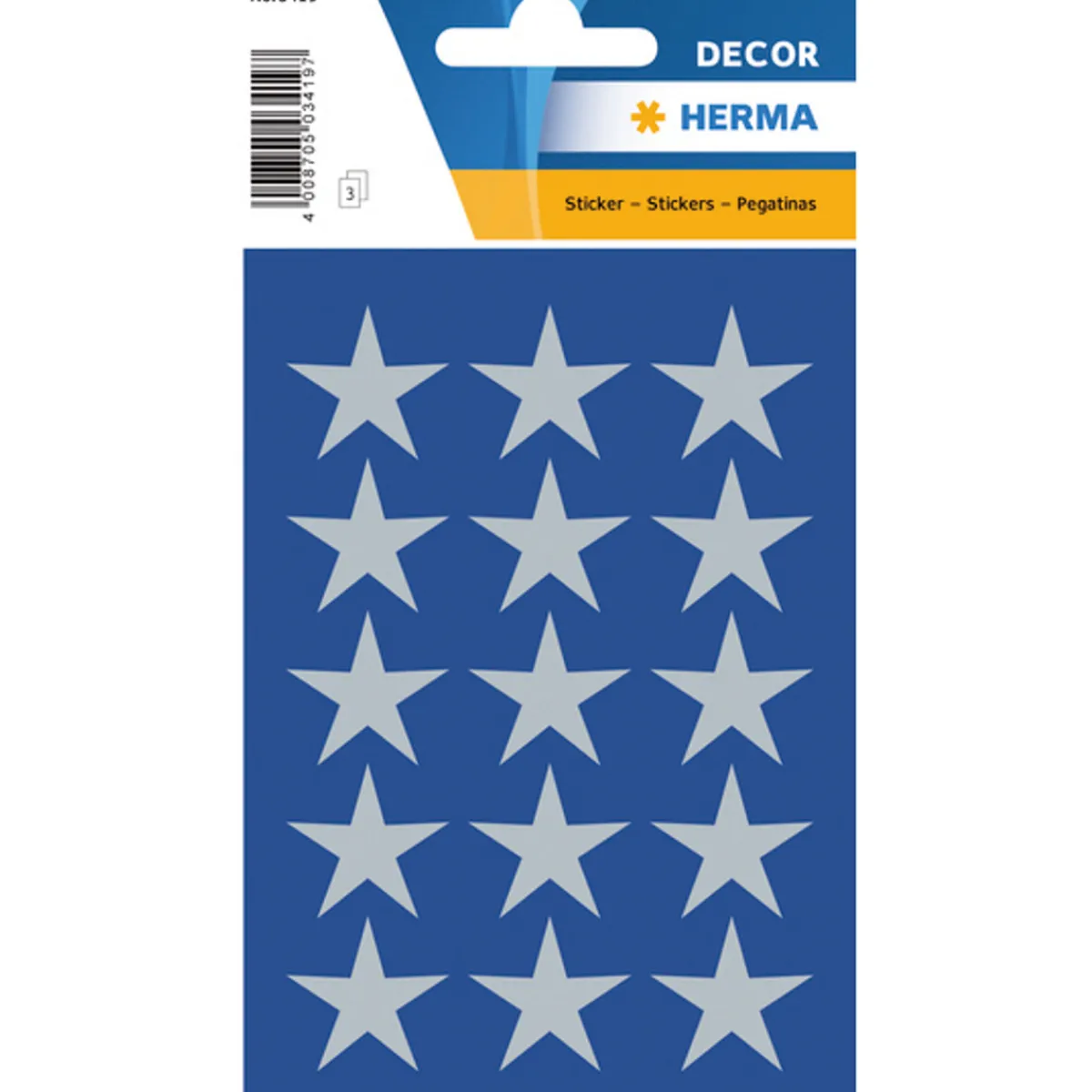 Herma Sticker Silverstjärna L | Pappersstickers