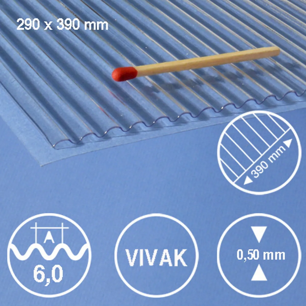 Hermoli ark korrugerad pet 6mm | Övrigt