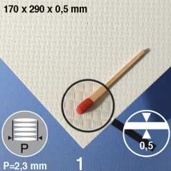 Hermoli ark strukturerat 2,3mm | Övrigt