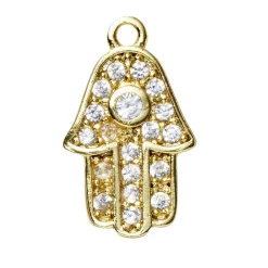 Panduro Jewellery Hänge hand – pläterat med 9 karat guld | Metallhängen