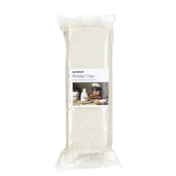 Panduro Hobby Hobby Clay Classic 2,5 kg lufttorkande hobbylera, vit