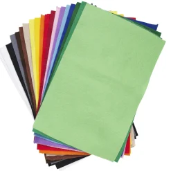 Panduro Hobby Hobbyfilt 20×30 cm, 20 st. – vitt, svart och allt däremellan
