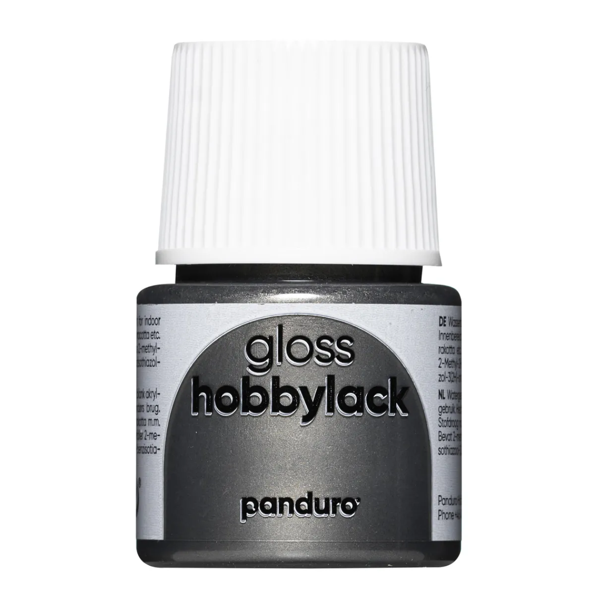 Panduro Hobbylack Hobbylack gloss 45 ml pewter | Hobbyfärger