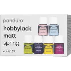 Panduro Hobbylack Hobbylack matt 6×20 ml Spring – 6 matta vårfärger | Hobbyfärger