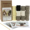 Hoooked Hooked DIY-kit Jungle friends, virka 3 roliga djungelkompisar | Materialsatser