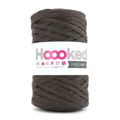 Hoooked Hooked Ribbon XL garn 250g brun – RXL39 Tobacco brown | Bomullsgarn