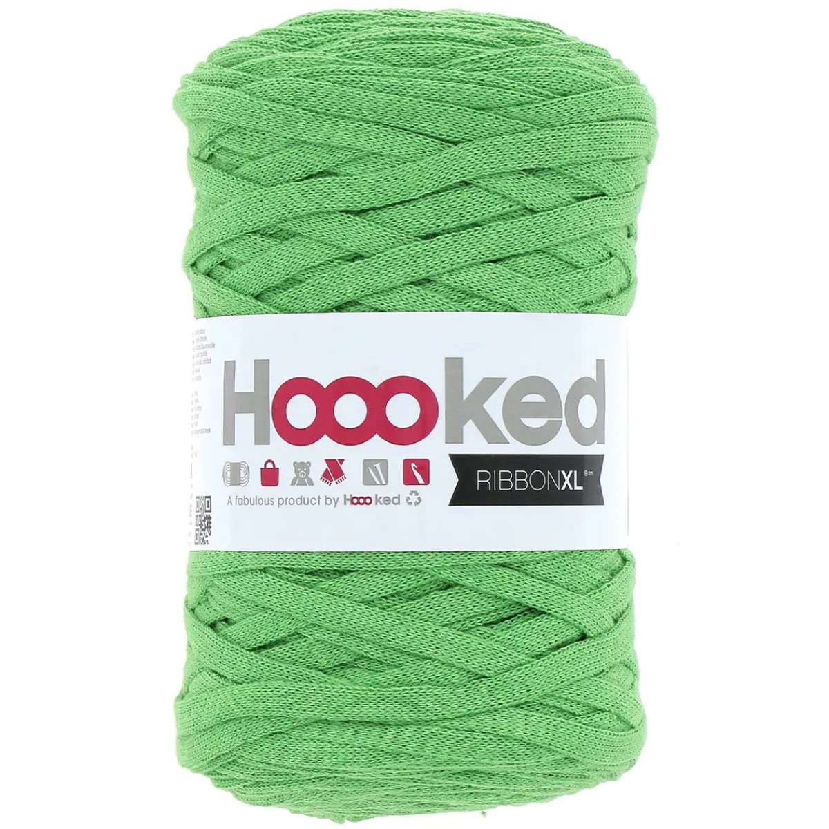 Hoooked Hooked Ribbon XL garn 250g grön – RXL30 Salad green