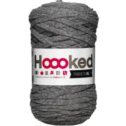 Hoooked Hooked Ribbon XL garn 250g grå sten – RXL31 Stone grey | Bomullsgarn