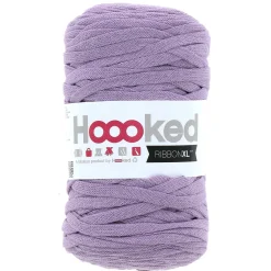 Hoooked Hooked Ribbon XL garn 250g ljuslila – RXLSP2 Lila dusk | Bomullsgarn