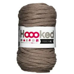 Hoooked Hooked Ribbon XL garn 250g mocca – RXL48 Earth taupe | Bomullsgarn