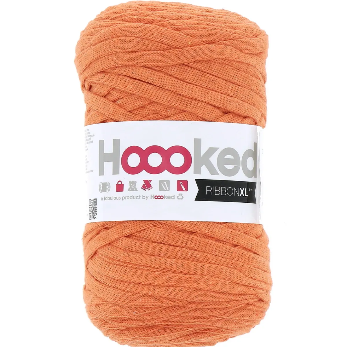 Hoooked Hooked Ribbon XL garn 250g orange – RXL36 Dutch Orange | Bomullsgarn