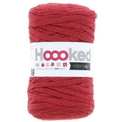 Hoooked Hooked Ribbon XL garn 250g röd – RXL34 Lipstick red | Bomullsgarn
