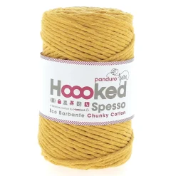 Hoooked Spesso Eco Barbante Chunky Cotton by Panduro Yarn – 500g curry, Curry S470 | Bomullsgarn