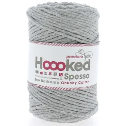 Hoooked Spesso Eco Barbante Chunky Cotton by Panduro Yarn – 500g grå, Gris S270 | Bomullsgarn