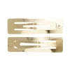 Panduro Jewellery Hårspännen av guldfärgad metall, rektangulära 2-pack. 7,7×2 cm | Håraccessoarer
