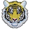 Panduro Hobby Iron-on tygmärke stort glänsande tigerhuvud, Ø85 mm | Iron-Ons
