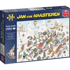 Jan Van Haasteren pussel – It’s all going downhill! XL-version, 2000 bitar, 98×68 cm | Barn Pussel