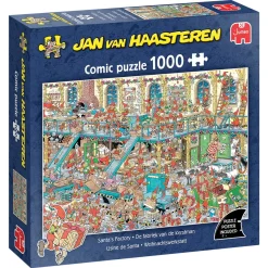 Barn Jan Van Haasteren pussel – Santa's Factory. 1000 bitar, 68×49 cm