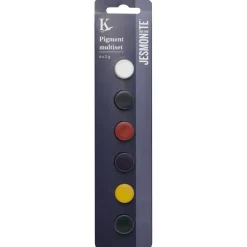Kreatima Jesmonite Pigment Set Classic 6×2 g – färga Jesmonite under gjutningsprocessen