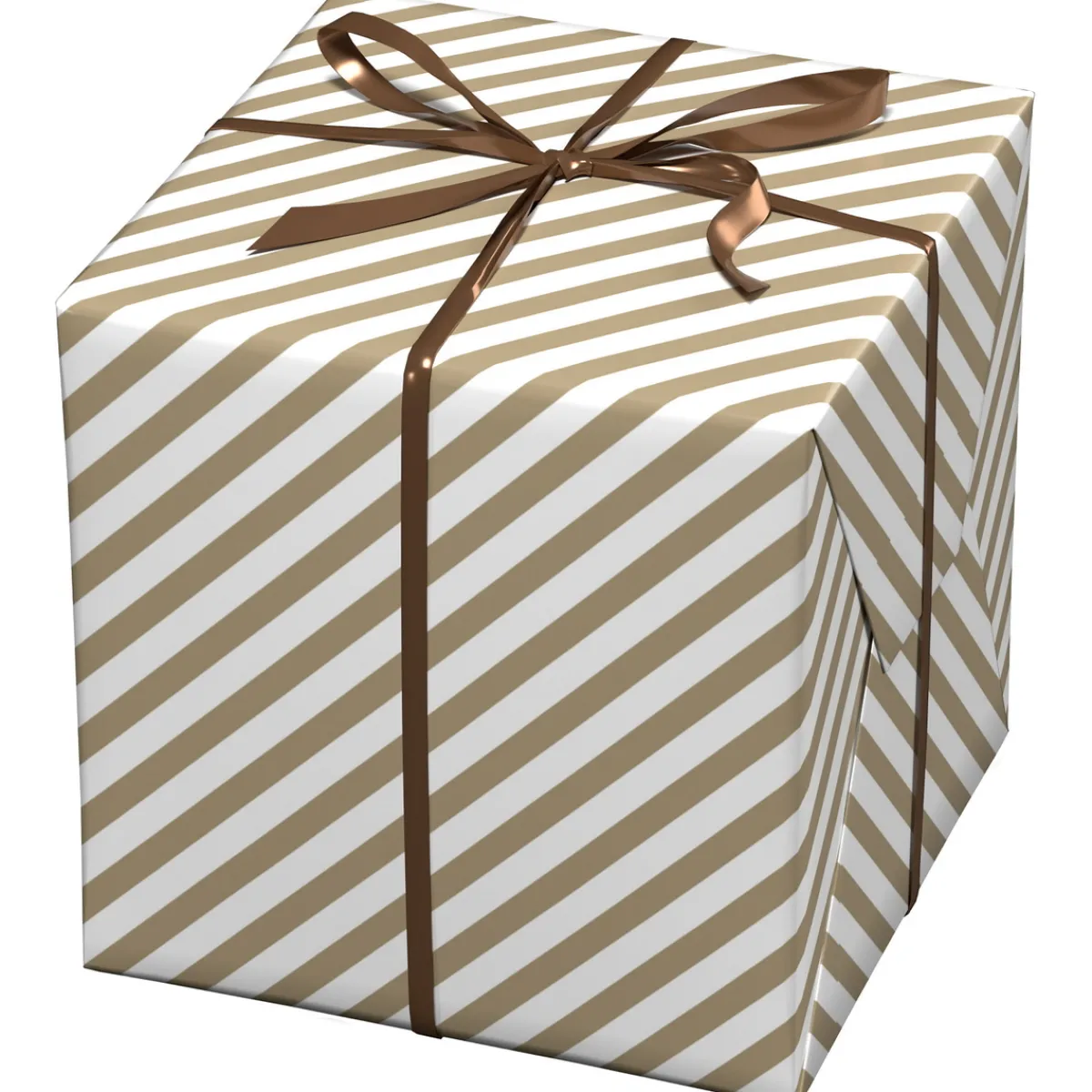 Panduro Design Julpapper 10 meters rulle, 57 cm bred – vitt papper med guldrandigt motiv (ej metallic)