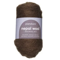 Nepal Wool Kardad ull 50 g brun