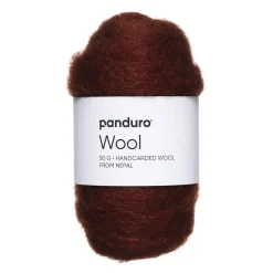 Nepal Wool Kardad ull 50 g mörkbrun