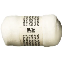 Nepal Wool Kardad ull 150 g naturvit | Ull