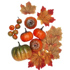 Panduro Hobby Kit med pumpor och höstlöv att dekorera halloween och halloween-fest | Övrigt