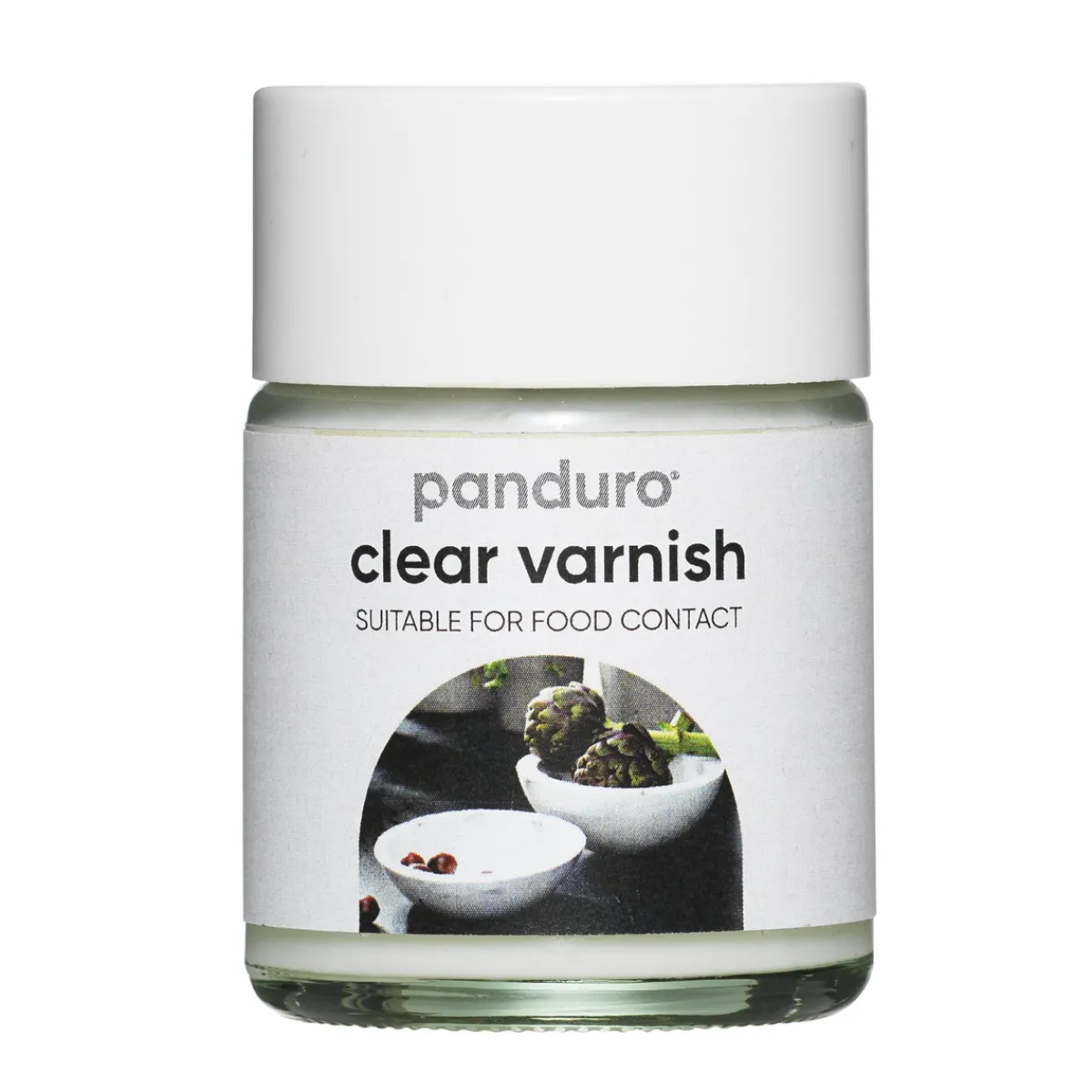 Panduro Hobby Klarlack, skyddslack med blank finish 50 ml – lämpligt för livsmedelskontakt
