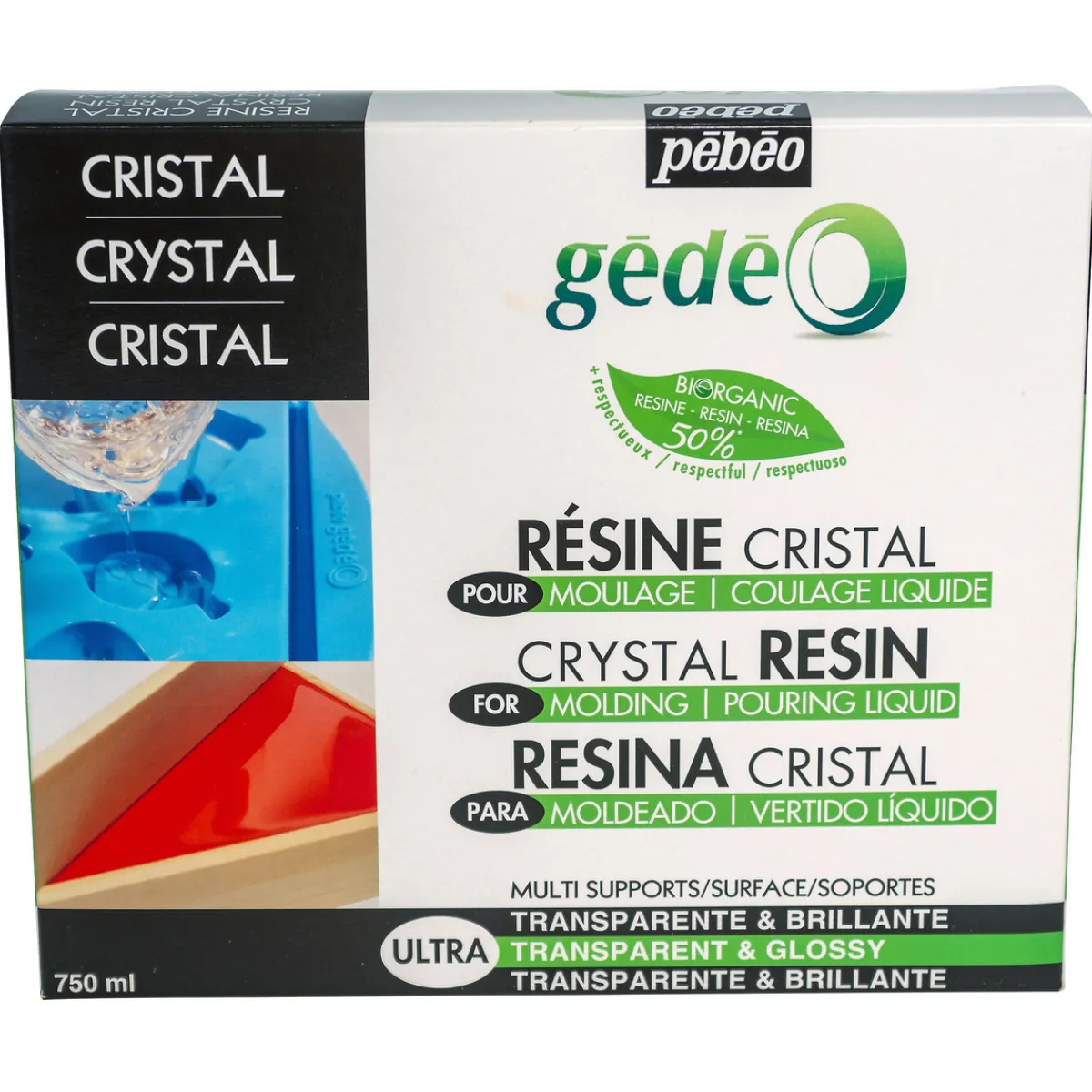 Pebeo Klar resin, Bio-based, 750ml