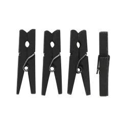 Panduro Hobby Klädnypor svart 30 mm 48 st | Trä