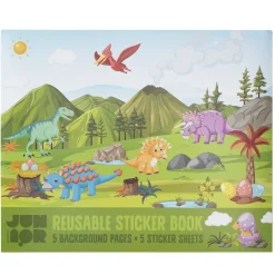 Barn Panduro Hobby Klistermärkesbok Dino World, 35x29 cm, med 100+ återanvändbara stickers