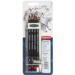Derwent Konstnärspennor Charcoal 6 st | Blyerts- & Grafitpennor