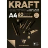 Clairefontaine Kraft block A4 Brown/Black | Block
