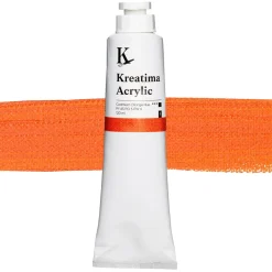 Kreatima Acrylic akrylfärg 120 ml – Cadmium Orange Hue PY 65 PO 5 PW 6 PY 65 PO 5 PW 6 | Akrylfärger