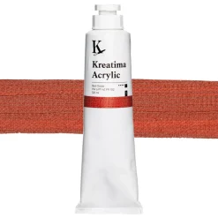 Kreatima Acrylic akrylfärg 120 ml – Red Oxide PW 6 PY 42 PR 102 | Akrylfärger
