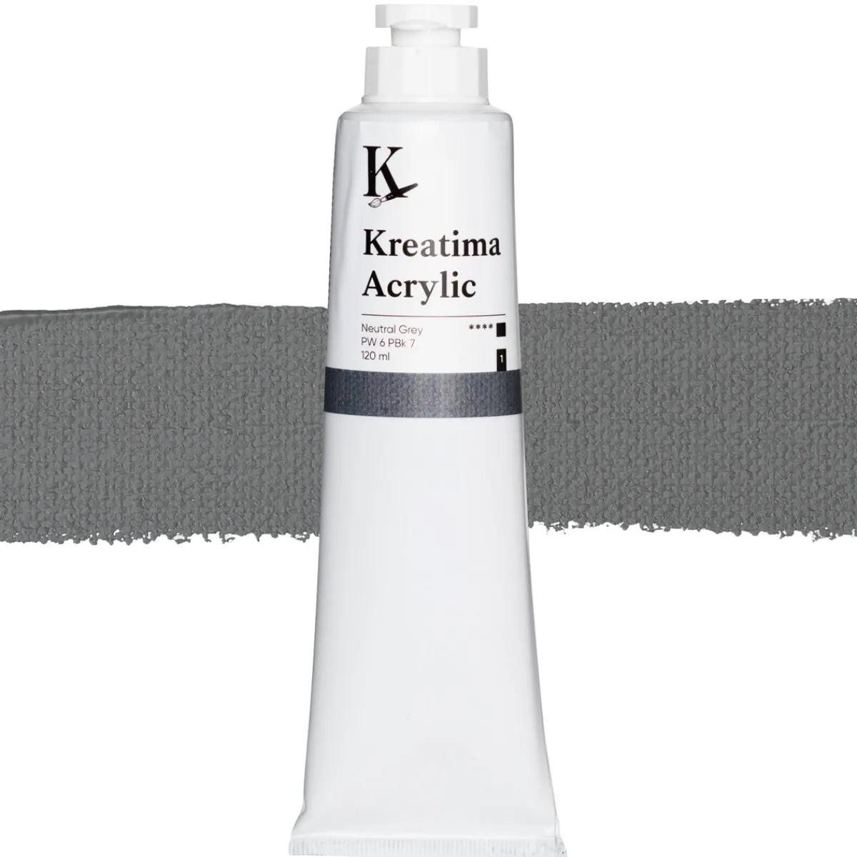Kreatima Acrylic akrylfärg 120 ml – Neutral Grey PW 6 PBk 7 | Akrylfärger