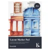 Kreatima Layout Marker Pad A4 (210×297 mm), 50 ark, 75 g/m² – skissa med markers & tuschpennor | Block