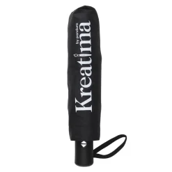 Kreatima paraply, svart. Längd 28 cm / Ø5 cm – längd 55 cm / Ø95 cm i uppfällt läge | Skyddsartiklar