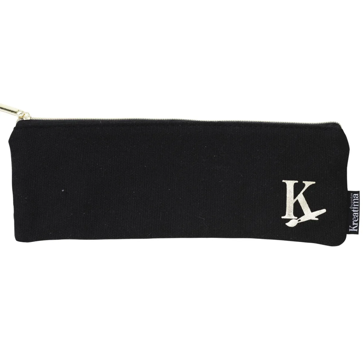 Kreatima pennfodral, svart – 22×7,5×0,5 cm (tomt) | Pennskrin & Pennfodral