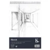 Kreatima Sketch spiralbundet skissblock A4 – 210×297 mm, 50 ark, 120g/m² | Block