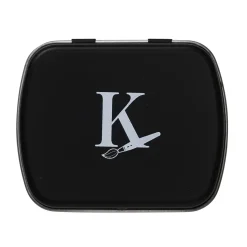 Kreatima tomt etui av metall för akvarellfärg, 5×6×1,6 cm