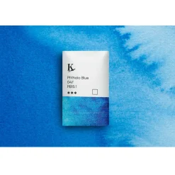 Kreatima Watercolour akvarellfärg 1/1 – Phthalo Blue 047 PB15:1 | Akvarell- & Vattenfärger