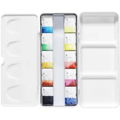 Kreatima Watercolour akvarellset i etui med 10 helkoppar akvarellfärg | Akvarell- & Vattenfärger