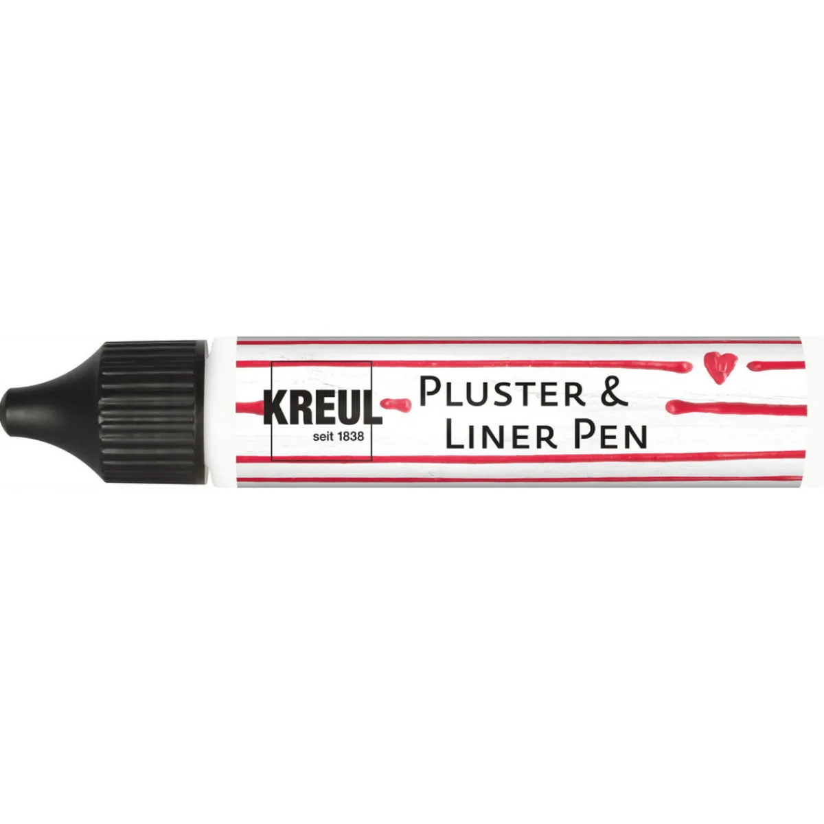 Kreul 3D Pen vit 29 ml – skriv & rita med fixerbar gummimassa | Textilpennor