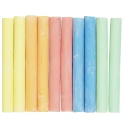 Creative Colors Kritor i en glad färgmix 10-pack, tavelkritor för griffeltavla | Barn Barnpennor