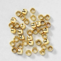 Panduro Jewellery Krymppärlor Ø1 guldfärg 50st